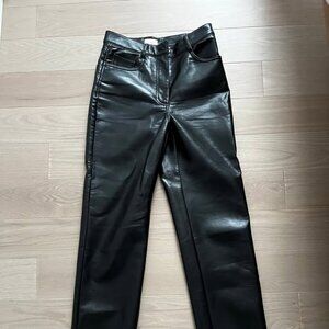 Aritzia Wilfred Melina Pants (Leather)